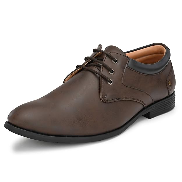 Centrino Men's Formal Classic Derby Lace-Up Formal Shoes for Office, Party,Wedding