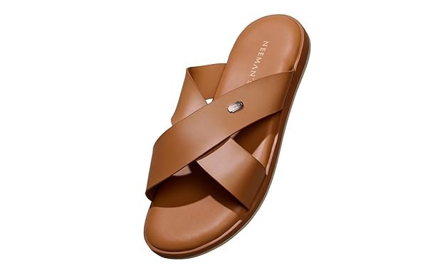 Neeman's The Minimals Cross Strap Casual Sandals for Men